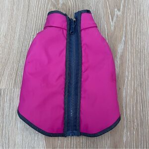 Top Paw Pink Fleece Dog Jacket Zip-Up Pet Coat Warm Winter Vest